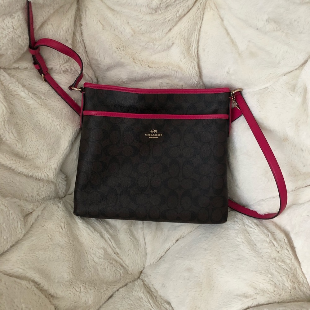 Pink & Brown coach purse